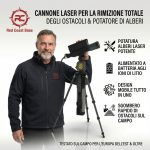 Dispositivo laser integrato per la rimozione di ostacoli con batteria al litio (noto anche come potatore laser o cannone laser). Progettato specificamente per la rimozione a lunga distanza di rami d'albero, detriti galleggianti o altri ostacoli localizzat - Image 2