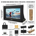 Schermo cinematografico gonfiabile gigante VEVOR – 4,2 metri (14 piedi) Trasforma il tuo giardino o la tua piscina in un cinema all’aperto perfetto per guardare film, partite di calcio e vivere serate indimenticabili in famiglia. Installazione rapida, compatibile con proiezione frontale e posteriore. - Image 2