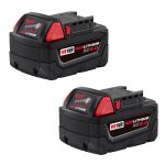 Milwaukee 48-11-1852, M18 REDLITHIUM Extended Capacity Battery, Twin Pack (5.0 Ah)