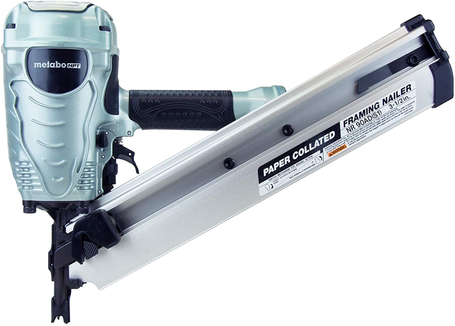 anvhnvtxkwgmbnu6ql07 Metabo HPT NR90ADS1M, 2'' to 3-1/2'' Paper Strip Nailer - Image 1